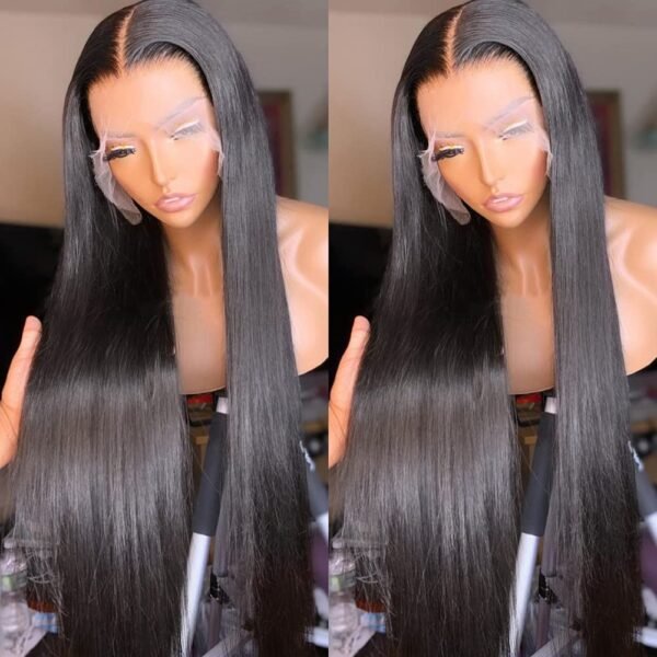 HD Lace Super Natural Silky Bone Straight Glueless 13x4 Frontal Lace Wig 100% Human Hair 20"