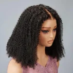 Glueless Bouncy Kinky Curly Human Hair Wig - Image 2