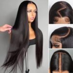HD Lace Super Natural Silky Bone Straight Glueless 13x4 Frontal Lace Wig 100% Human Hair 20" - Image 2