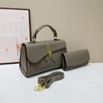 Padlock Accented Bag with Matching Wallet - Image 7