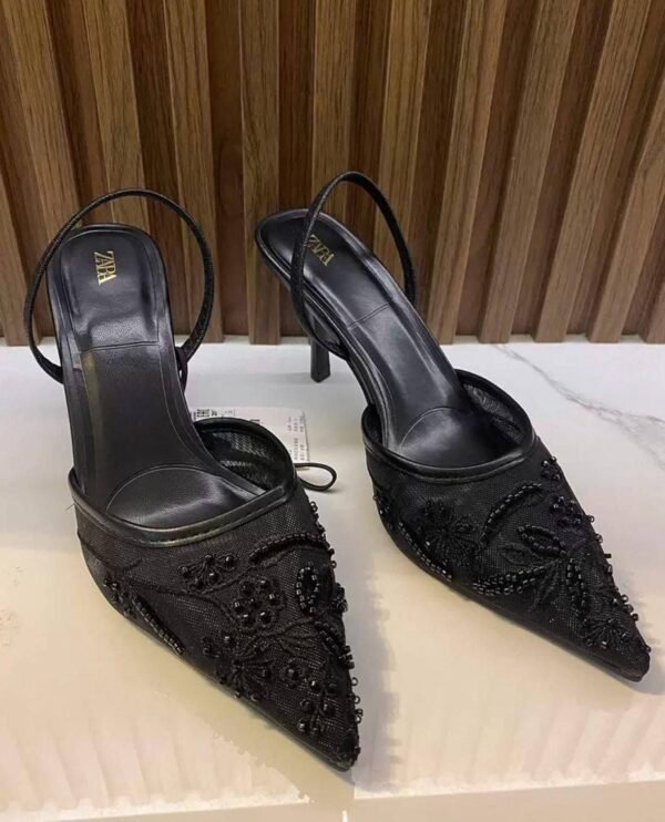 Zara Lace Pointed-Toe Shoe