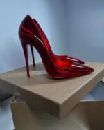 Metallic High-Shine Stiletto Heels - Image 3