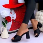 Luxury Black Square Heel - Image 2