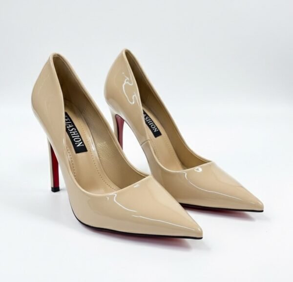 Nude Pointed-Toe Signature Pumps