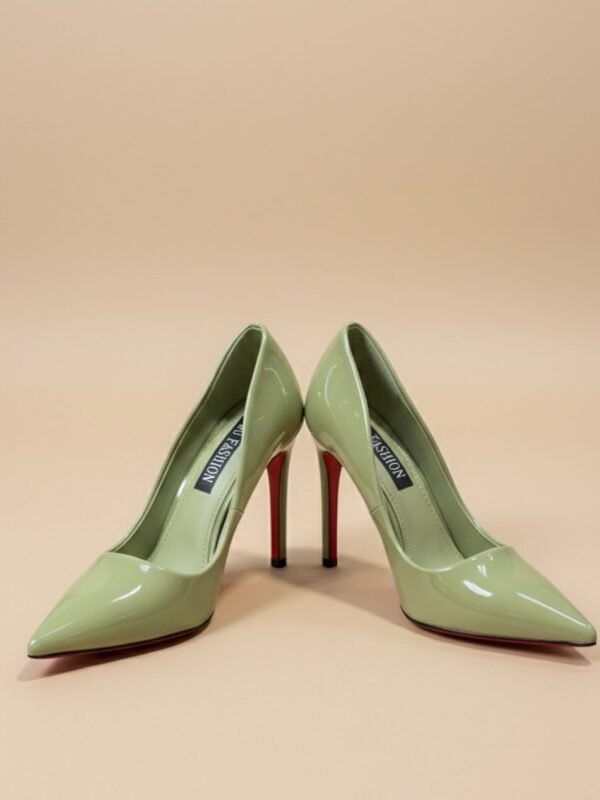 Sage Green Pointed-Toe Stiletto Pumps