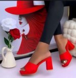 Luxury Red Square Heels