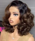 Super Double Drawn Bouncing Curls Wig, 13x4, 16''