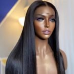 Bone Straight Glueless 13x4 Frontal, HD Lace Wig 100% Human Hair 20"