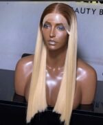 Stunning Blonde,18 Inches Bone Straight, 200g,Full Frontal.