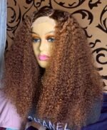 Piano Pixie Curls Highlight Wig ,200g  4×4 Closure, 20inches